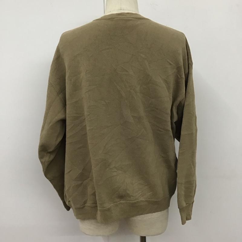 リー Lee トレーナー 長袖 長袖トレーナー スウェット クルーネック リブスウェットカットソー L プリント 茶 / ブラウン / メンズ USED 古着 中古 10109780