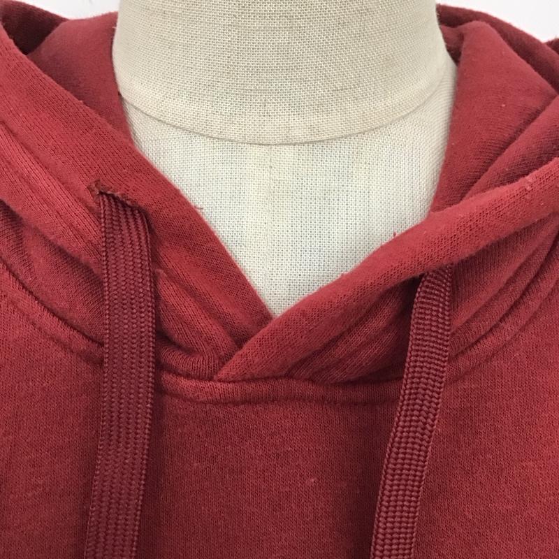 ザノースフェイス THE NORTH FACE パーカー 長袖 nf0a4pa1 長袖パーカー プルオーバーパーカー プリントスウェット M ロゴ、文字 えんじ / ワインレッド / レディース USED 古着 中古 10125153