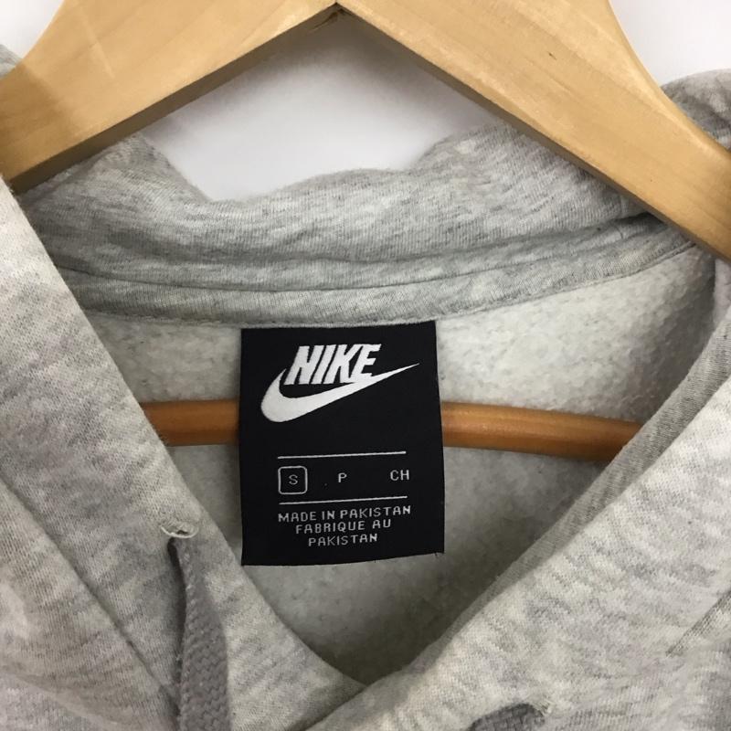 ナイキ NIKE パーカー 長袖 bv5095-051 JDIフリースBSTプルオーバー 長袖パーカー S ロゴ、文字 灰 / グレー / レディース USED 古着 中古 10136291