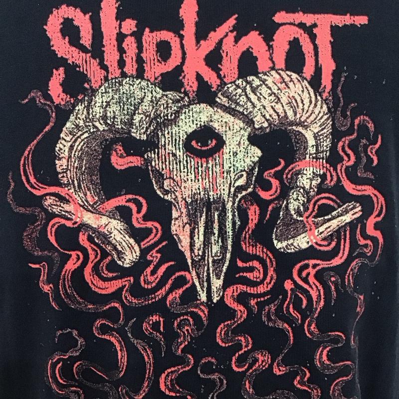 古着 USED カットソー 長袖 長袖カットソー プリントTシャツ バンドT クルーネックカットソー L プリント 黒 / ブラック / メンズ USED 古着 中古 10106638