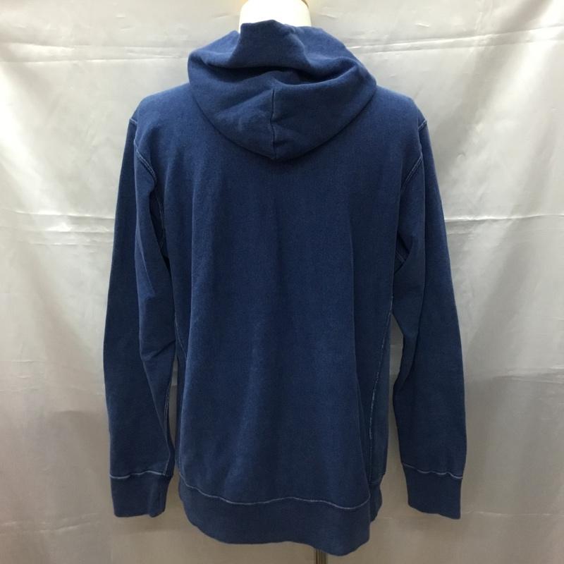 チャンピオン Champion パーカー 長袖 長袖パーカー フード付きパーカー プリントスウェット トレーナー XL 無地 青 / ブルー / メンズ USED 古着 中古 10108459