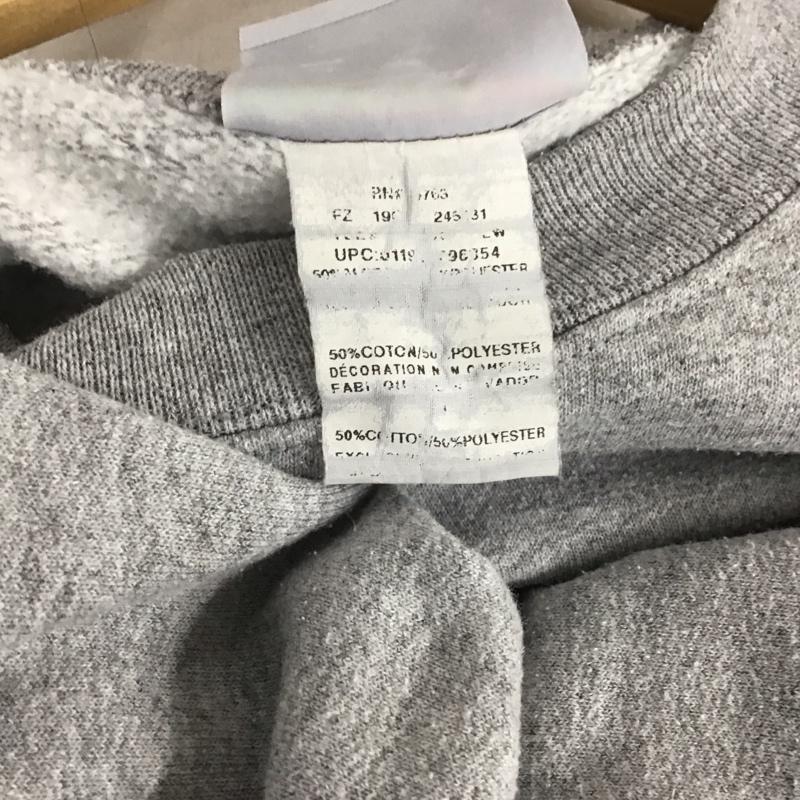 チャンピオン Champion トレーナー 長袖 長袖トレーナー スウェット クルーネック プルオーバー M 無地 灰 / グレー / メンズ USED 古着 中古 10145945