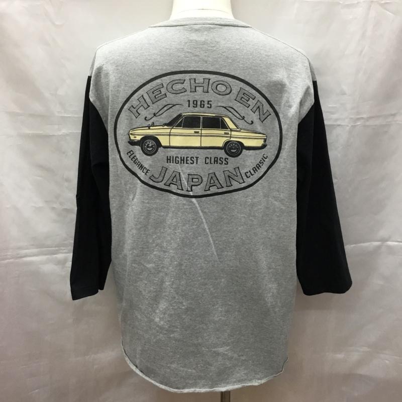 ナッカード KNACKERED カットソー 長袖 長袖カットソー クルーネックカットソー ロングスリーブカットソー プリントTシャツ XL プリント 黒 / ブラック / X 灰 / グレー /  メンズ USED 古着 中古 10108934