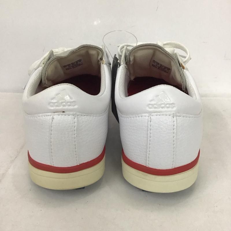 アディダス adidas スニーカー スニーカー Q47039 gripmor スパイクレスゴルフシューズ 25cm 箱有 25.0cm ロゴ、文字 白 / ホワイト / X 青 / ブルー / X 赤 / レッド / レディース USED 古着 中古 10135364