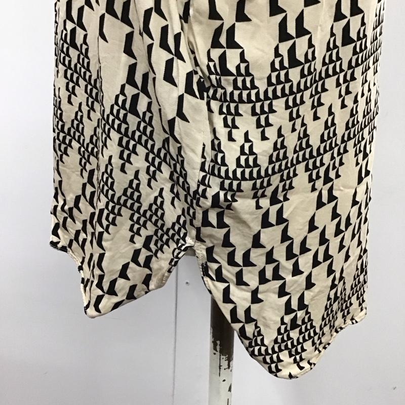 ザラ ZARA シャツ、ブラウス 長袖 長袖シャツ カラーシャツ 総柄シャツ 長袖カットソー L プリント ベージュ / ベージュ / レディース USED 古着 中古 10117995