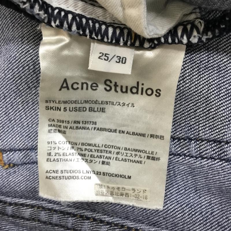 アクネストゥディオズ Acne Studios パンツ デニム、ジーンズ 26インチ 無地 インディゴ / インディゴ / レディース USED 古着 中古 10139667