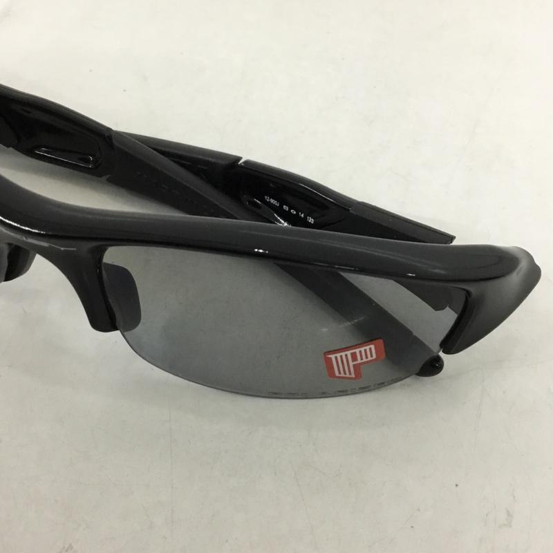 オークリー OAKLEY めがね・サングラス サングラス 12-900J FLAK JACKET スポーツサングラス ミラーレンズ 箱有 ロゴ、文字 黒 / ブラック / メンズ USED 古着 中古 10129374