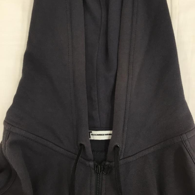 アレキサンダーワン ALEXANDER WANG パーカー 半袖 S 無地 灰 / グレー / メンズ USED 古着 中古 10134386