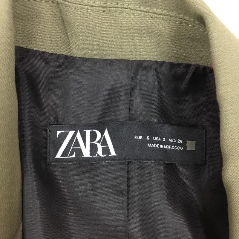 ザラ ZARA ジャケット、上着 ジャケット、ブレザー ジャケット カジュアルジャケット カラージャケット S 無地 カーキ / カーキ / レディース USED 古着 中古 10115800