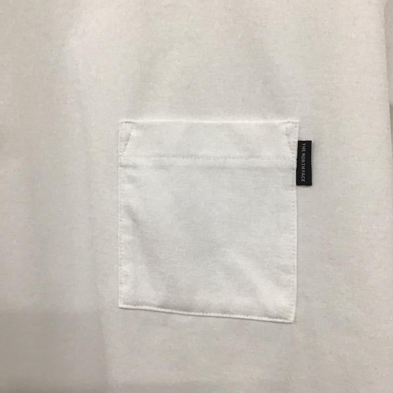ザノースフェイス THE NORTH FACE カットソー 長袖 nt12341 長袖カットソー プリントTシャツ クルーネックカットソー L 無地 白 / ホワイト / メンズ USED 古着 中古 10136566