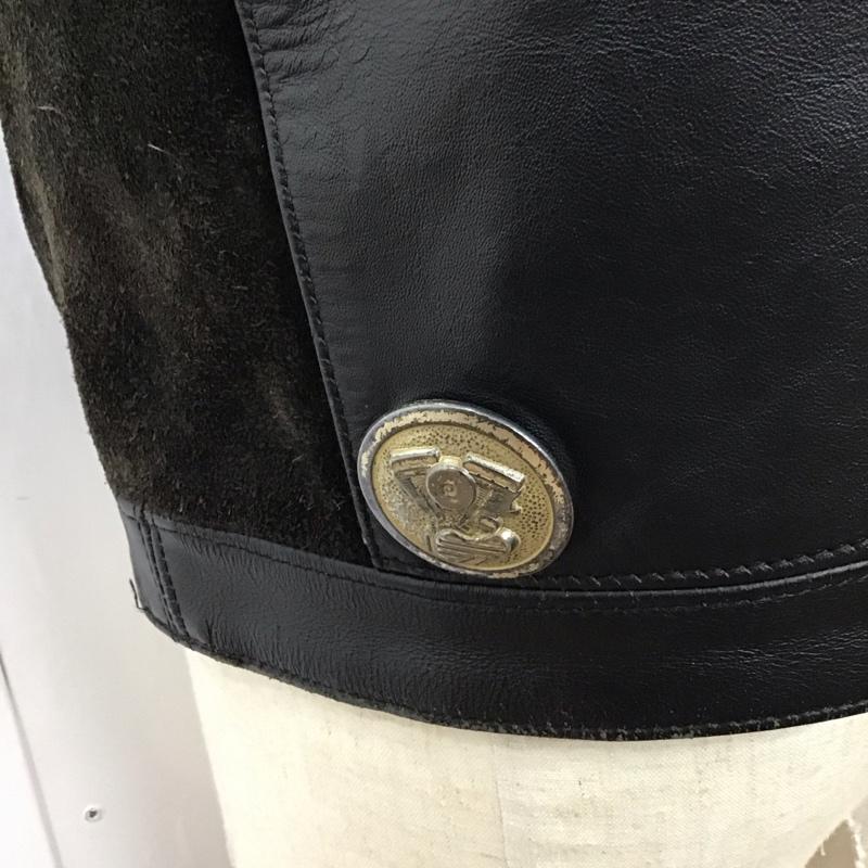 ハーレーダビッドソン Harley-Davidson ベスト ベスト 刺繍 S ロゴ、文字 黒 / ブラック / メンズ USED 古着 中古 10113917