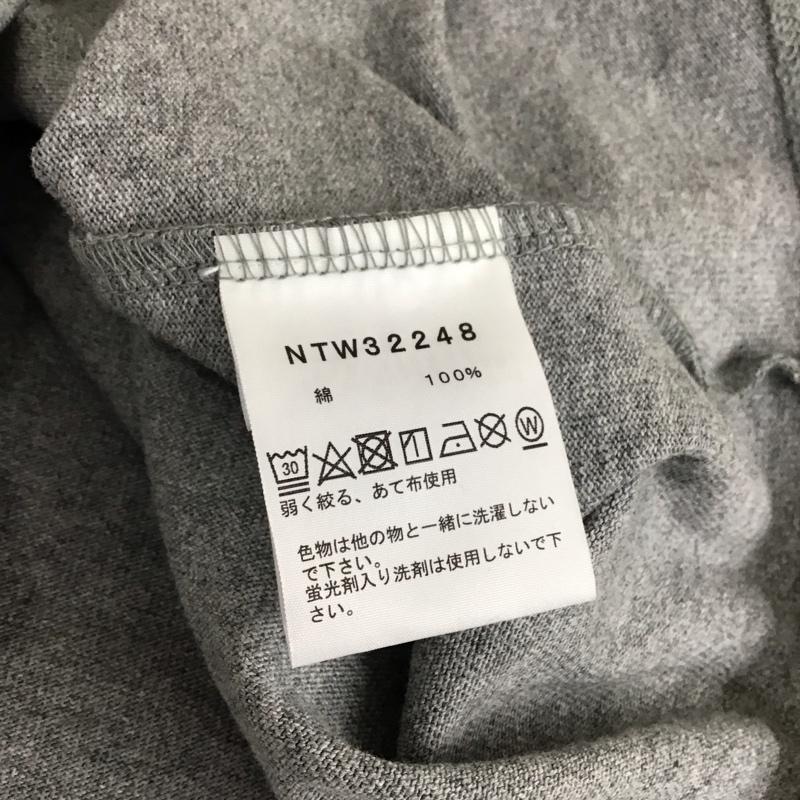 ザノースフェイス THE NORTH FACE Tシャツ 半袖 NTW32248 ヌプシコットンTee L ロゴ、文字 灰 / グレー / レディース USED 古着 中古 10116192