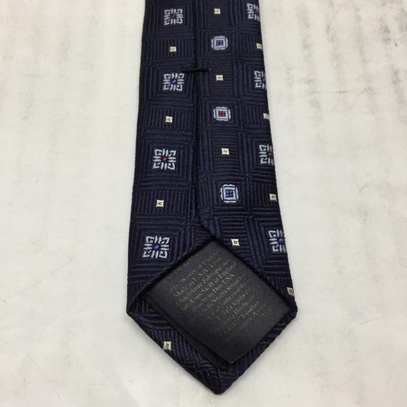 ブルックスブラザーズ BROOKS BROTHERS ネクタイ ネクタイ シルク USA製 総柄 紺 / ネイビー / メンズ USED 古着 中古 10113618
