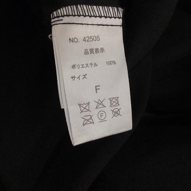 ティップトップ tiptop シャツ、ブラウス 長袖 FREE 無地 黒 / ブラック / レディース USED 古着 中古 10110295
