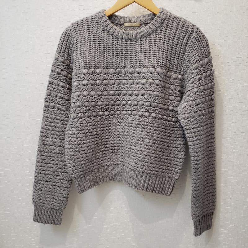 クローラ crolla ニット、セーター 長袖 無地 灰 / グレー / レディース USED 古着 中古 10011405