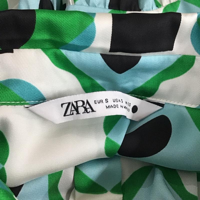 ザラ ZARA シャツ、ブラウス 長袖 長袖シャツ プリントシャツ カラーシャツ 長袖カットソー S プリント マルチカラー / マルチカラー / レディース USED 古着 中古 10109538