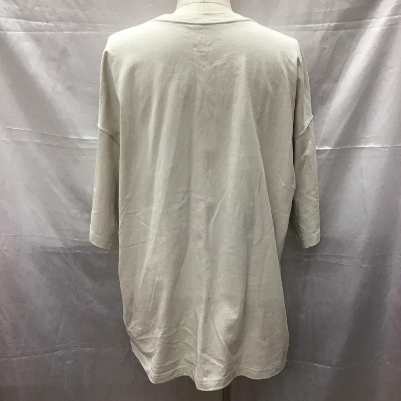 ナイキ NIKE Tシャツ 半袖 FB9767-104 メンズオーバーサイズドTシャツ 半袖カットソー クルーネックカットソー XL ロゴ、文字 ベージュ / ベージュ /  メンズ USED 古着 中古 10111021