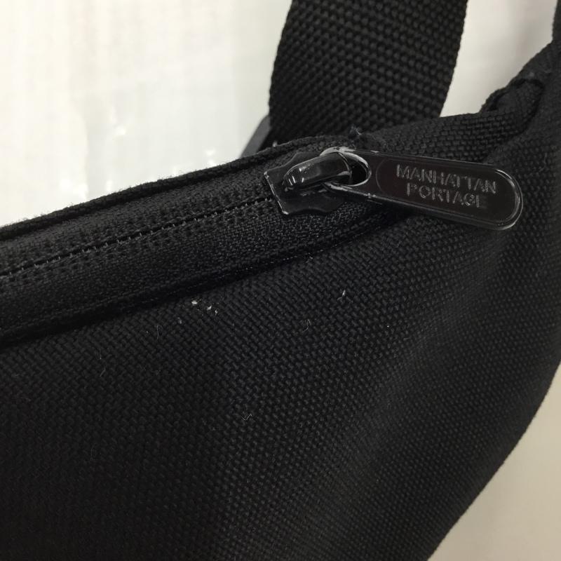 マンハッタンポーテージ Manhattan Portage ボディバッグ ボディバッグ ワンショルダー ロゴ、文字 黒 / ブラック / メンズ USED 古着 中古 10105779