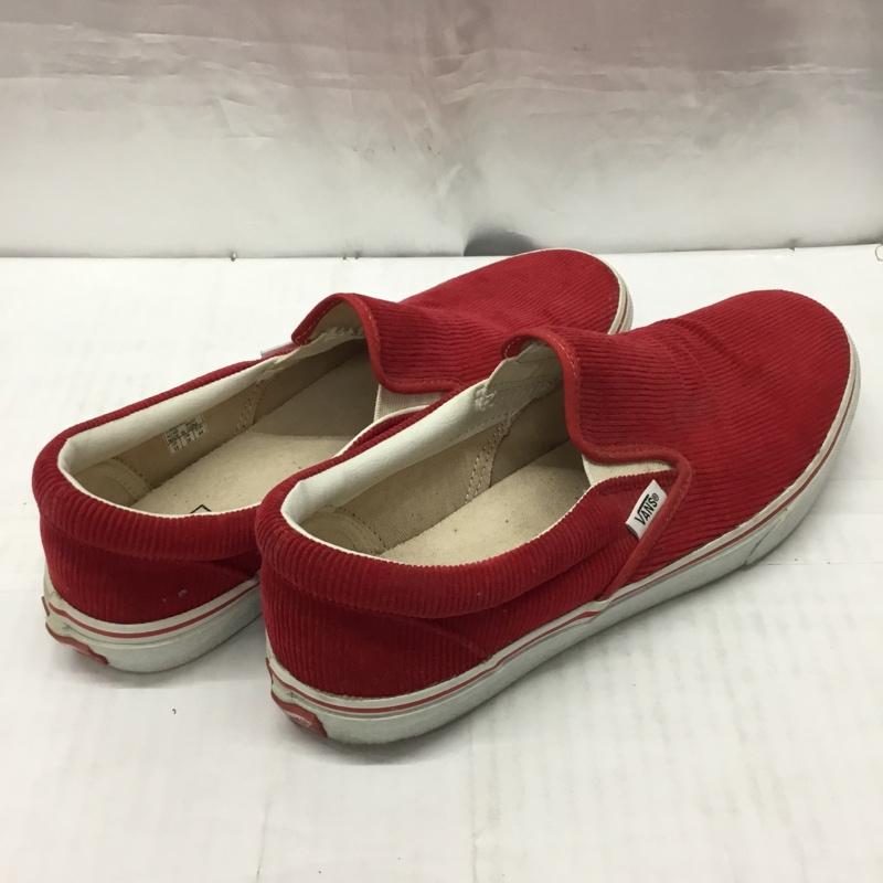 バンズ VANS スリッポン スリッポン V98CL コーデュロイ スニーカー 28cm 28.0cm ロゴ、文字 赤 / レッド / メンズ USED 古着 中古 10114718
