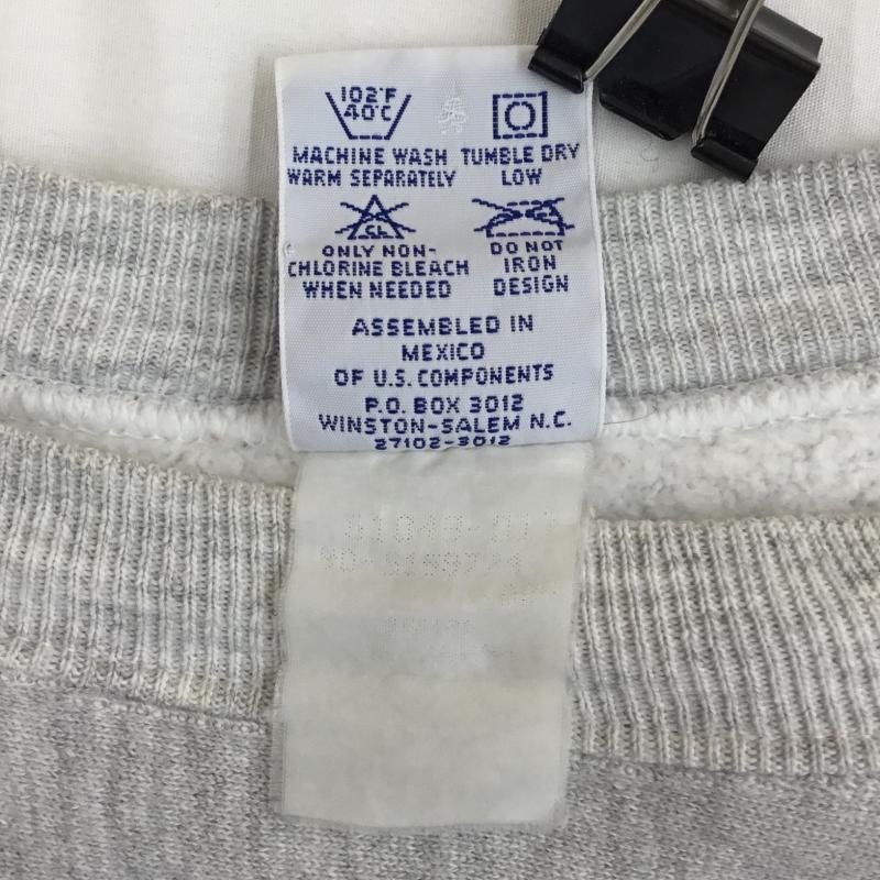 チャンピオン Champion トレーナー 長袖 REVERSE WEAVE 90s XL ロゴ、文字 灰 / グレー / メンズ USED 古着 中古 10133599