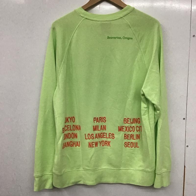 ナイキ NIKE トレーナー 長袖 dn4408-383 ASMNSWFTCRWWTOUR スウェット クルーネック XL ロゴ、文字 緑 / グリーン / メンズ USED 古着 中古 10136175