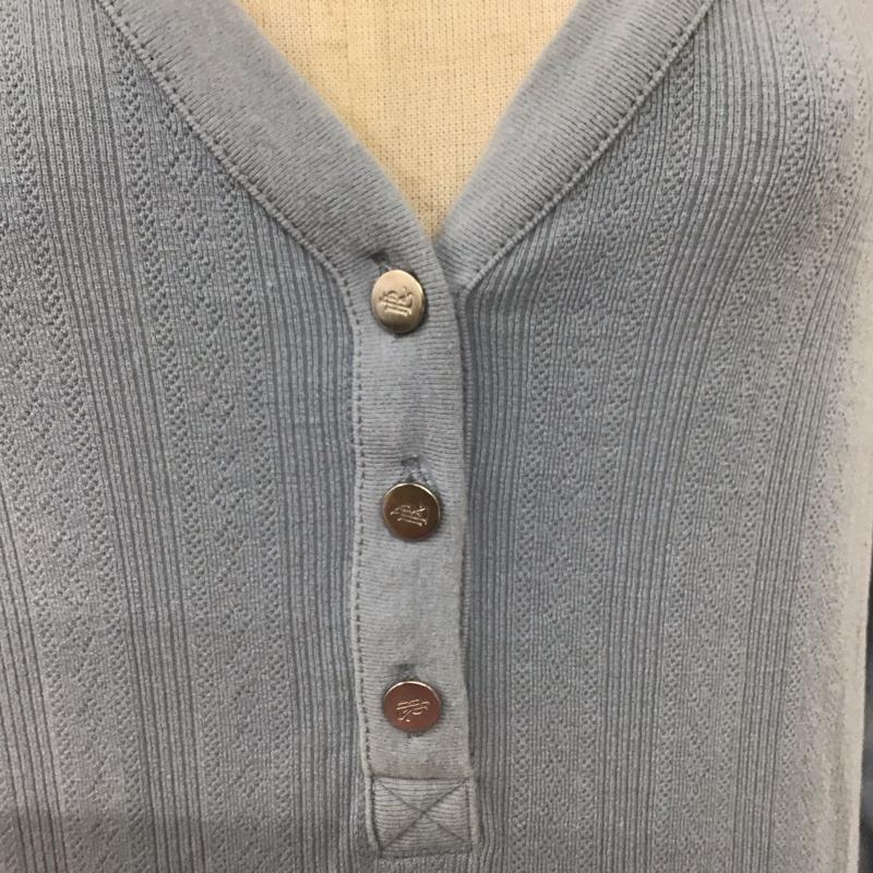 ローレンラルフローレン LAUREN RALPH LAUREN カットソー 長袖 S 無地 水色 / ライトブルー /  レディース USED 古着 中古 10108542