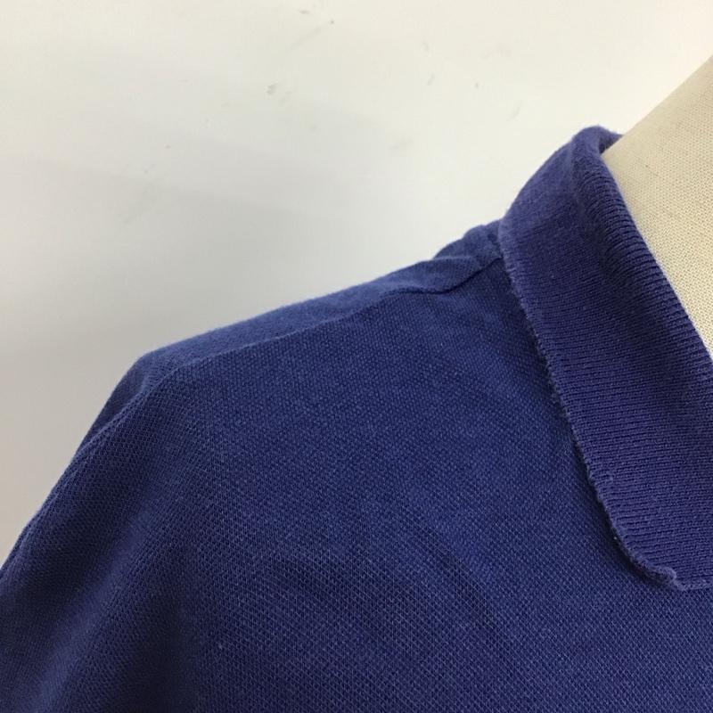 ラコステ LACOSTE ワンピース ロングスカート 半袖ロングワンピース ポロシャツワンピース カラーシャツワンピース XS ロゴ、文字 青 / ブルー / レディース USED 古着 中古 10119472