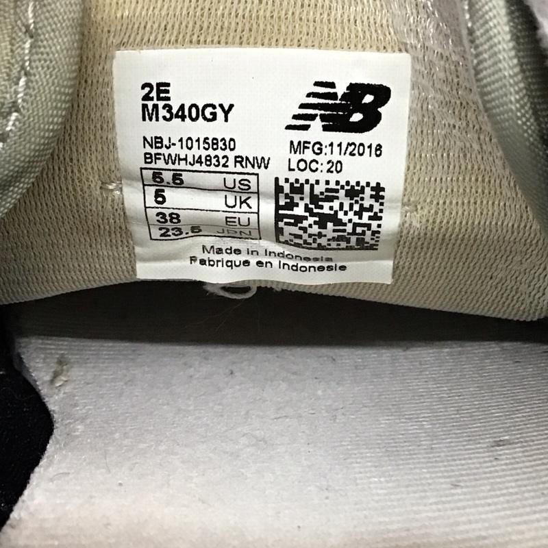 ニューバランス New Balance スニーカー スニーカー M340GY メッシュ 23.5cm 23.5cm ロゴ、文字 灰 / グレー / レディース USED 古着 中古 10118784