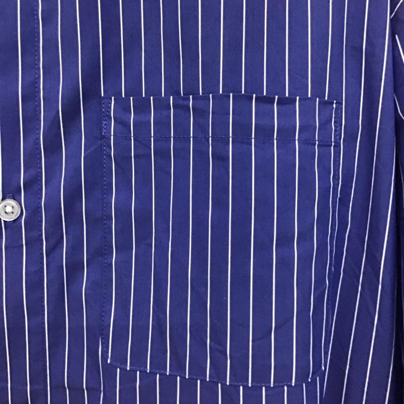 アイテムズ アーバンリサーチ ITEMS URBAN RESEARCH シャツ、ブラウス 長袖 長袖シャツ ストライプシャツ カラーシャツ L ストライプ 青 / ブルー / メンズ USED 古着 中古 10139007