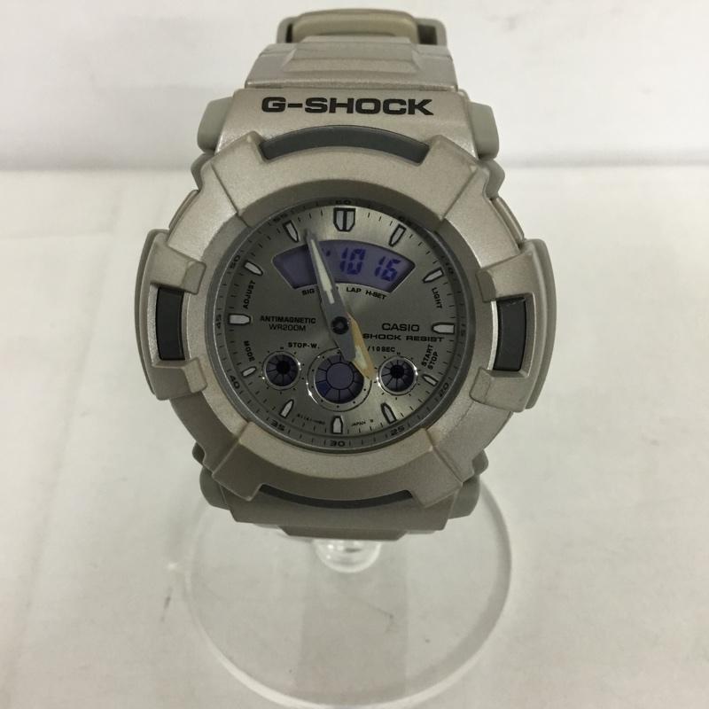 ジーショック G-SHOCK 腕時計 デジタル AW-510 アナログ ロゴ、文字 銀 / シルバー / メンズ USED 古着 中古 10129002