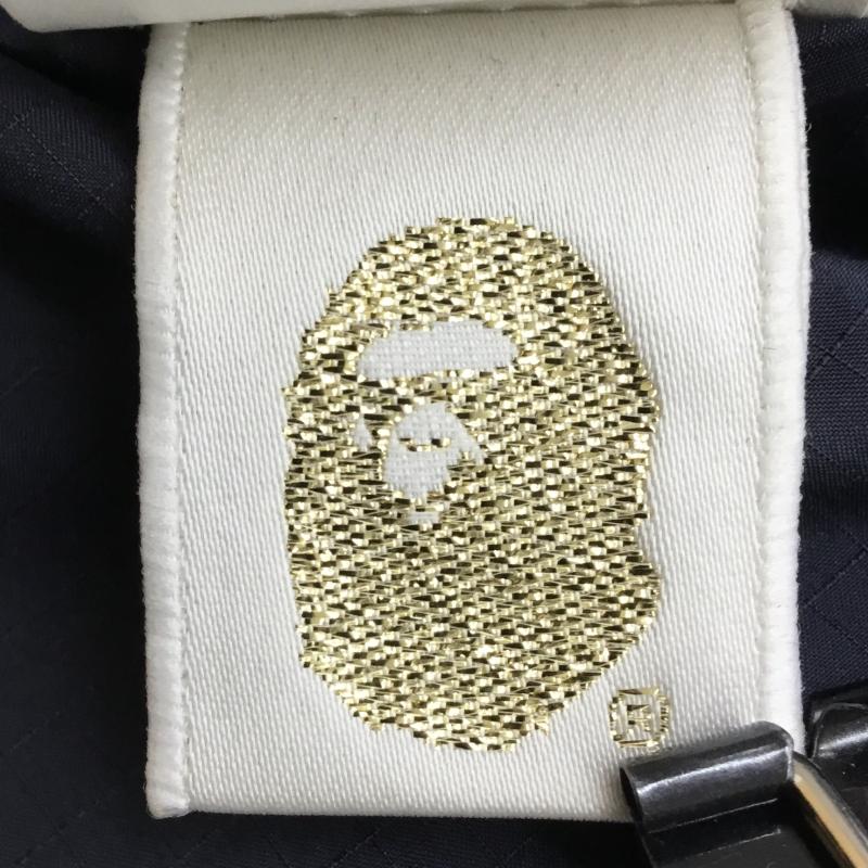 アベイシングエイプ A BATHING APE ジャケット、上着 ダウンジャケット LEATHER CLASSIC DOWN JACKET シープスキン M 無地 茶 / ブラウン / メンズ USED 古着 中古 10143958