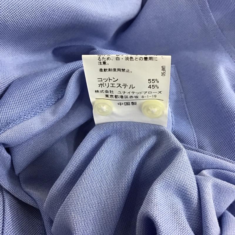 グリーンレーベルリラクシング green label relaxing ポロシャツ 半袖 3117-199-0135 WTOドライバーズアイボタンダウンポロシャツ 半袖カットソー XL 無地 水色 / ライトブルー / メンズ USED 古着 中古 10139170