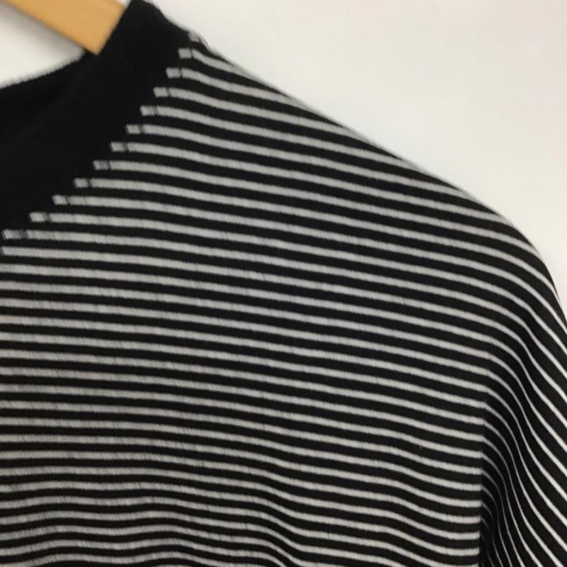 ケルティ KELTY Tシャツ 半袖 半袖カットソー プリントTシャツ クルーネックカットソー XL ボーダー柄 白 / ホワイト / X 黒 / ブラック / メンズ USED 古着 中古 10137792
