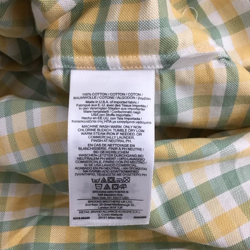 ブルックスブラザーズ BROOKS BROTHERS シャツ、ブラウス 半袖 半袖シャツ チェックシャツ ボタンダウンシャツ チェック マルチカラー / マルチカラー / メンズ USED 古着 中古 10111276