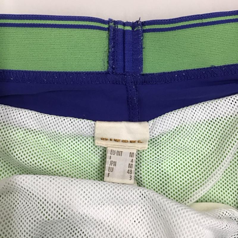 ディーゼル DIESEL パンツ ショートパンツ スイムパンツ M ロゴ、文字 薄緑 / ライトグリーン / X 紫 / パープル /  メンズ USED 古着 中古 10122600