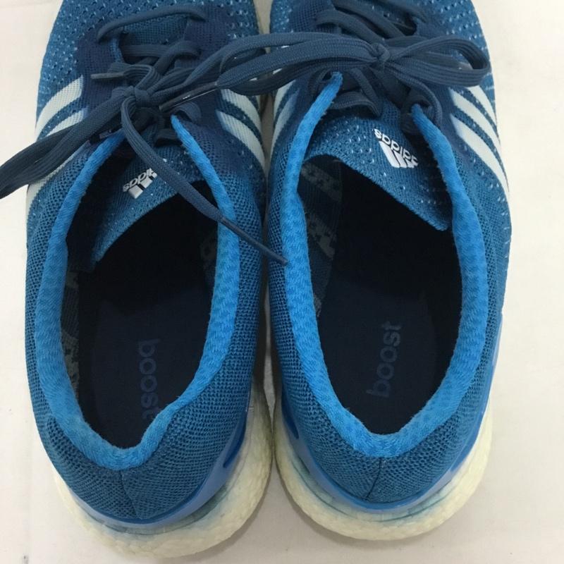 アディダス adidas スニーカー スニーカー YYA606001 ランニングシューズ 29.5cm 29.5cm ロゴ、文字 青 / ブルー / メンズ USED 古着 中古 10133901