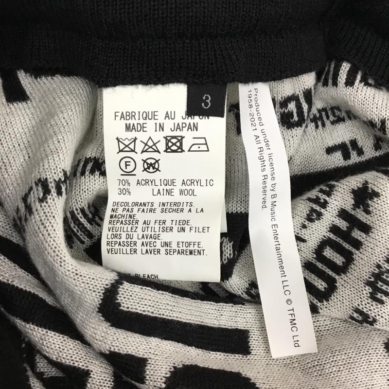 ヨウジヤマモト Yohji Yamamoto パンツ ワークパンツ、ペインターパンツ ub-k49-613 マーキークラブ ジャガードキュロットパンツ ワイドパンツ 3 プリント 白 / ホワイト / X 黒 / ブラック /  メンズ USED 古着 中古 10120676