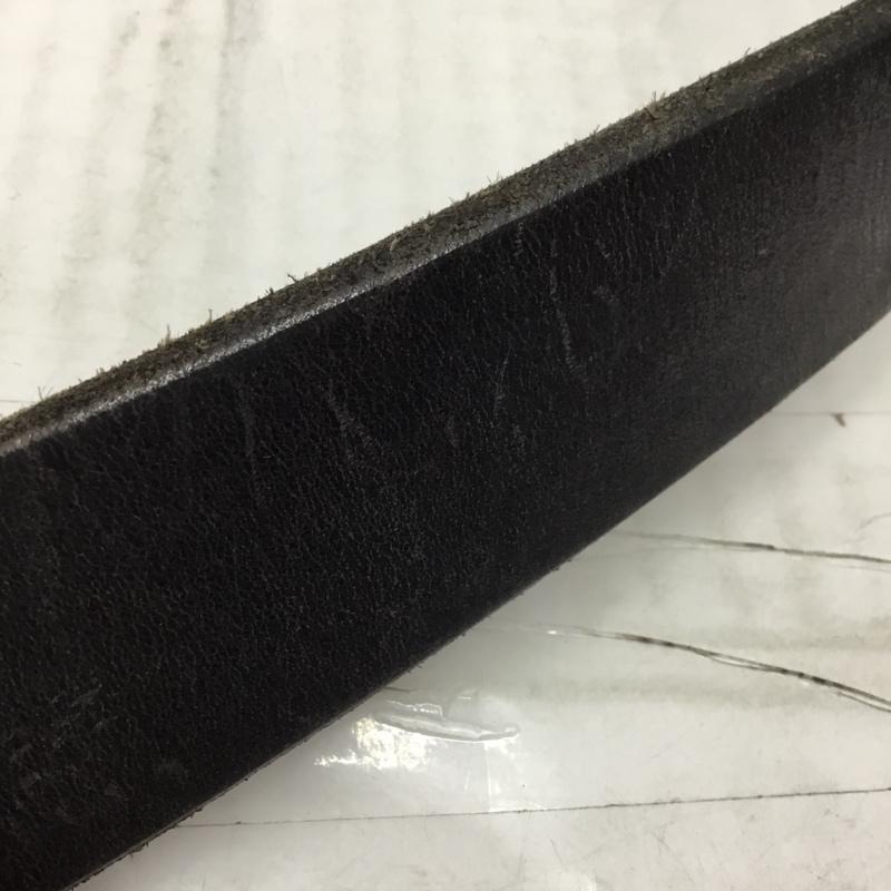 フラットヘッド The Flat Head ベルト・バックル ベルト レザー 34 無地 黒 / ブラック / メンズ USED 古着 中古 10113729