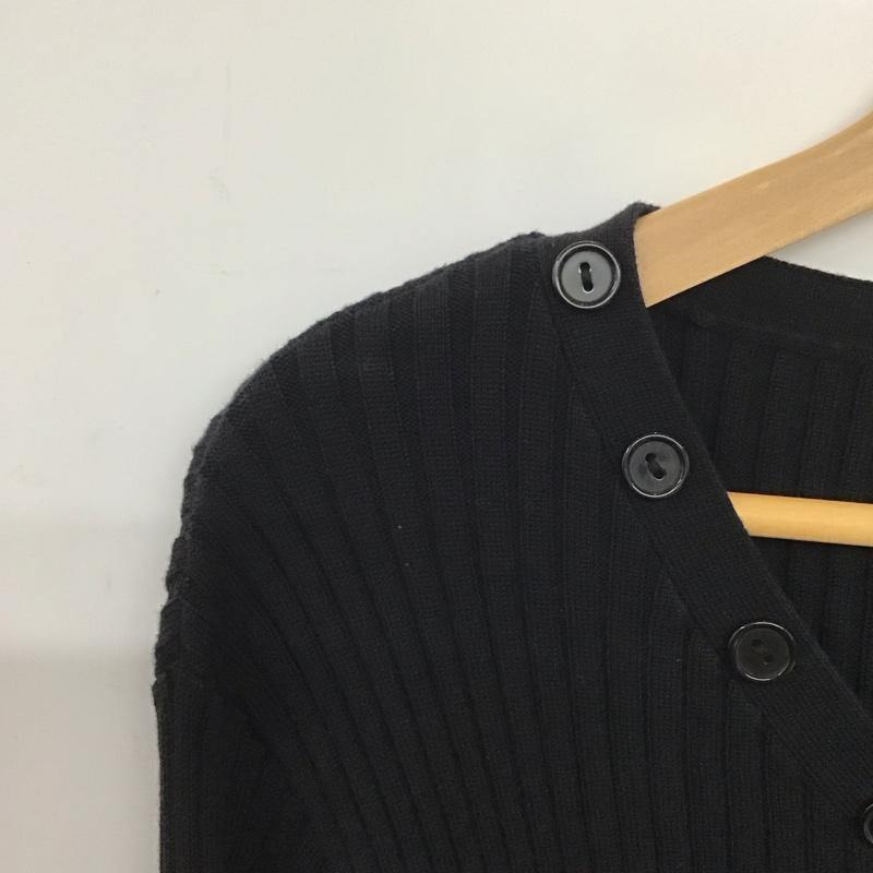 スライ SLY ワンピース ミニスカート 030CAM73-6160 RIB BUTTON MG FLARE OP 1 無地 黒 / ブラック /  レディース USED 古着 中古 10133206