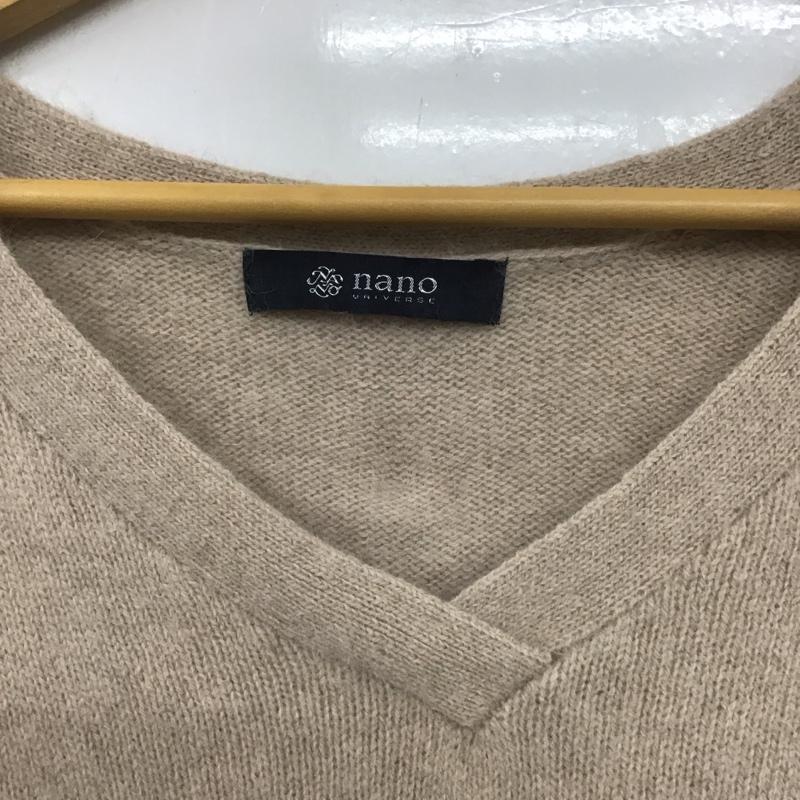 ナノユニバース nano・universe ニット、セーター 長袖 FREE 無地 ベージュ / ベージュ / レディース USED 古着 中古 10133417