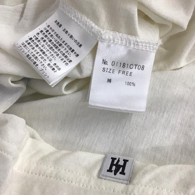 ヒステリックグラマー HYSTERIC GLAMOUR Tシャツ 半袖 半袖カットソー プリントTシャツ クルーネックカットソー FREE プリント 白 / ホワイト / レディース USED 古着 中古 10136283