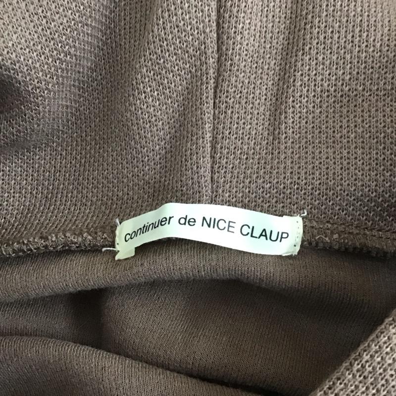 ナイスクラップ NICE CLAUP パーカー 長袖 886628460 プルオーバー ワッフル ロゴ、文字 茶 / ブラウン / レディース USED 古着 中古 10108405