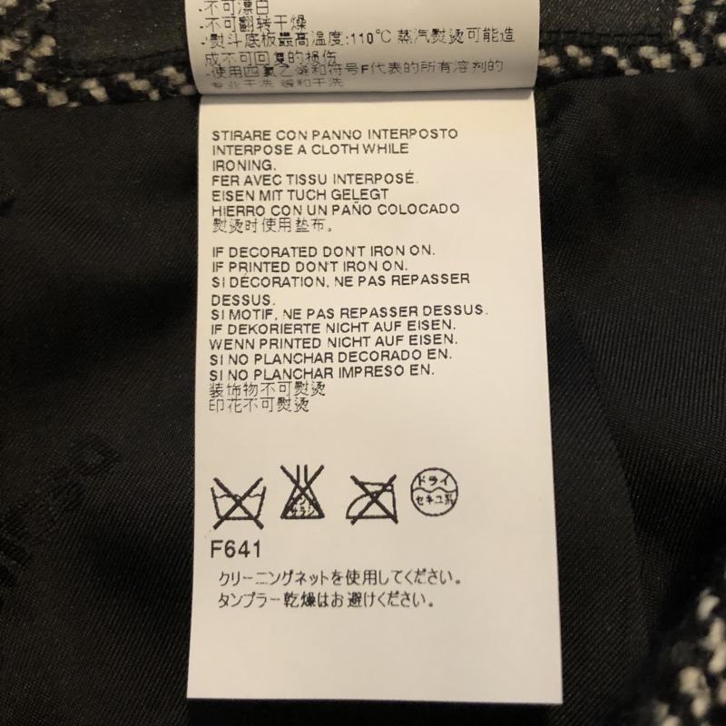 ディースクエアード2 DSQUARED2 スカート ミニスカート ウール ツイードスカート ヘリンボーン 40 無地 X 黒 / ブラック / X 白 / ホワイト / レディース USED 古着 中古 10016142