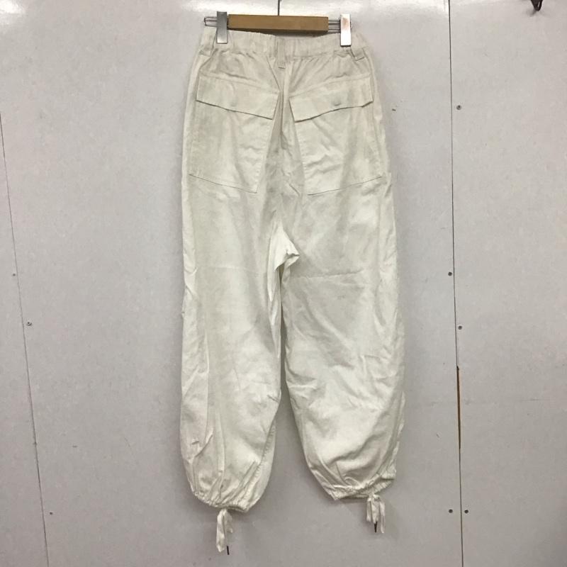 チャオパニック CIAOPANIC パンツ ワークパンツ、ペインターパンツ 105-21-404 パラシュートパンツ FREE 無地 白 / ホワイト / レディース USED 古着 中古 10138515