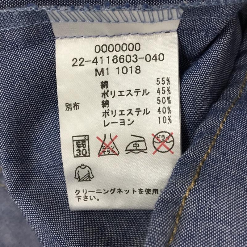 トミーガール tommy girl シャツ、ブラウス 長袖 長袖シャツ フード付きシャツ デニムシャツ S ロゴ、文字 インディゴ / インディゴ / レディース USED 古着 中古 10118478