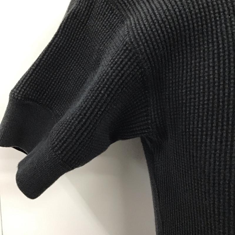 マッコイ McCOOY Tシャツ 半袖 半袖カットソー ワッフルTシャツ クルーネックカットソー 38 無地 黒 / ブラック /  メンズ USED 古着 中古 10113149