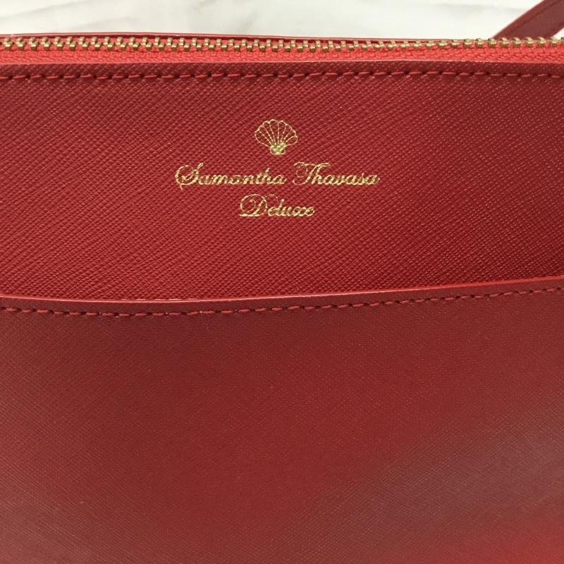 サマンサタバサ デラックス Samantha Thavasa Deluxe ショルダーバッグ ショルダーバッグ ロゴ、文字 赤 / レッド / レディース USED 古着 中古 10108215
