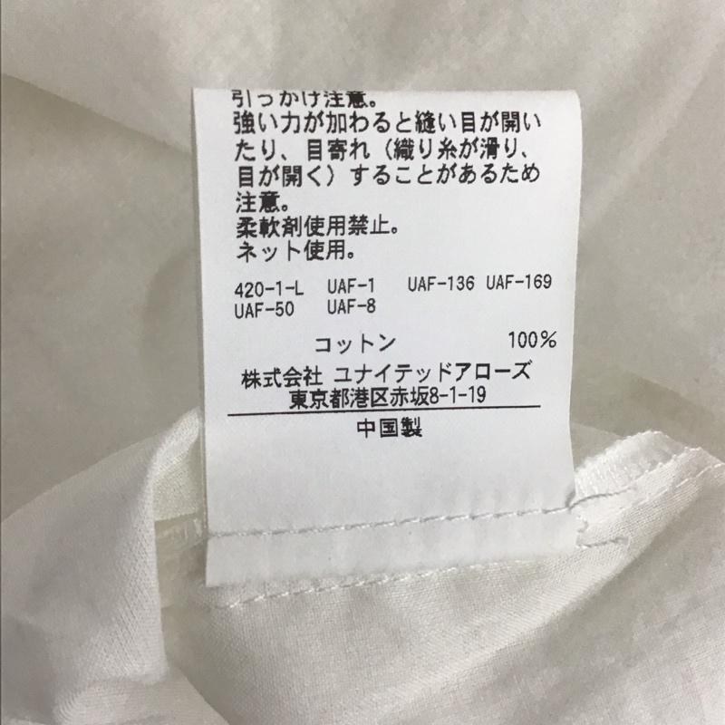 アナザーエディション Another Edition ワンピース ロングスカート シャツロングワンピース 半袖ワンピース ノーカラーワンピース フレアスカート 無地 白 / ホワイト / レディース USED 古着 中古 10107727