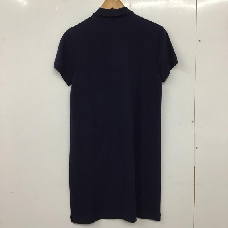 ポロラルフローレン POLO RALPH LAUREN ワンピース ロングスカート 半袖ロングワンピース ポロシャツワンピース M ロゴ、文字 紺 / ネイビー / レディース USED 古着 中古 10138831