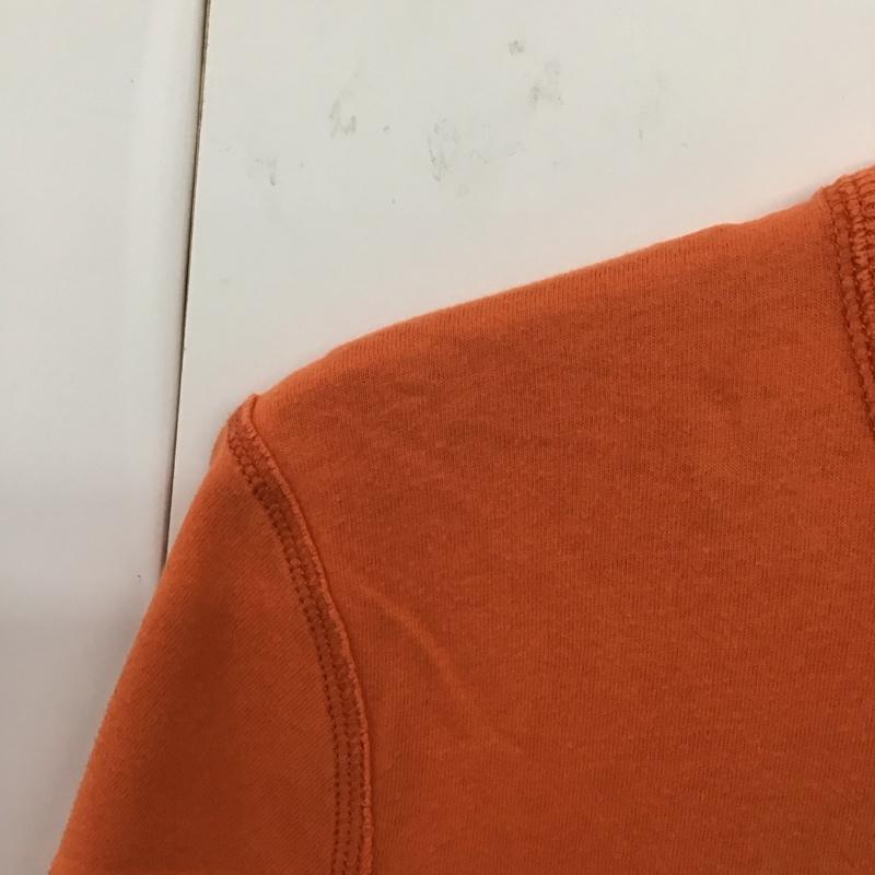 アバクロンビーアンドフィッチ ABERCROMBIE&FITCH カットソー 半袖 半袖カットソー プリントTシャツ クルーネックカットソー L ロゴ、文字 橙 / オレンジ / メンズ USED 古着 中古 10130887